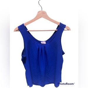 Women’s blue chiffon blouse